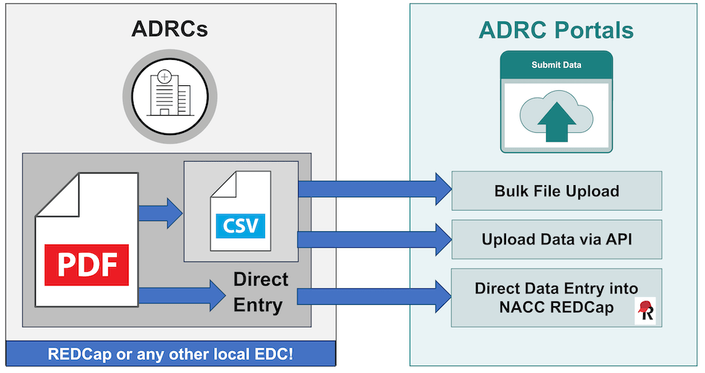 NACC Data Portal data types